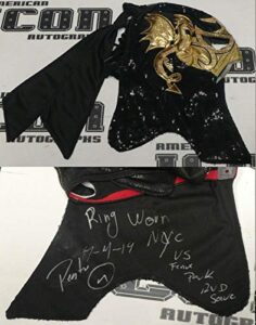 pentagon jr signed ring worn used mask bas beckett coa impact vs rvd + autograph - autographed wrestling miscellaneous items