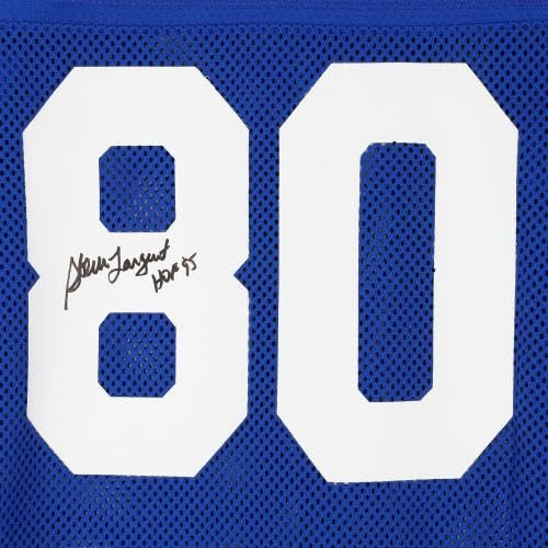 Steve Largent Seattle Seahawks Autographed Blue Authentic Mitchell & Ness Jersey with "HOF 95" Inscription - Autographed NFL Jerseys