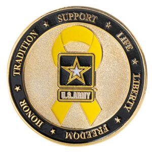 united states army proud parent of a soldier yellow ribbon challenge coin