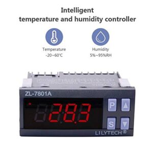 LILYTECH ZL-7801A, 100-240Vac, Multifunctional Automatic Incubator, Incubator Controller, Temperature Humidity for Incubator Accessories