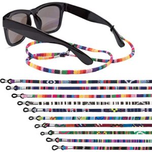 eaone 10 pieces eye glasses holders around neck, glasses strap sports sunglasses strap eyeglasses lanyard for men women kids (colorful)