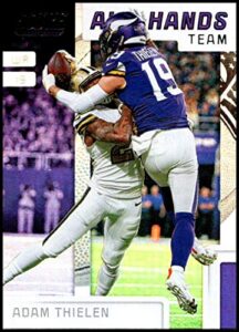 2019 score nfl all hands team #4 adam thielen minnesota vikings official football card made by panini