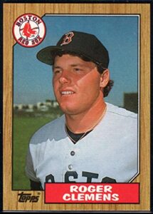 1987 topps #340 roger clemens red sox mlb baseball card nm-mt