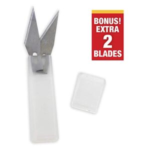 BAZIC Precision Knife + 2 Blades, Craft Cutter w/ Safety Cap, #11 Fine Point Blade, Easy-Change Blade System, Cutting Knives for Art Supply, 1-Pack