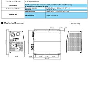 Cotek SL-2000-112 Low Frequency Pure Sine Wave Bidirectional Inverter/Charger with Transfer Switch 120VAC 12VDC 2000W