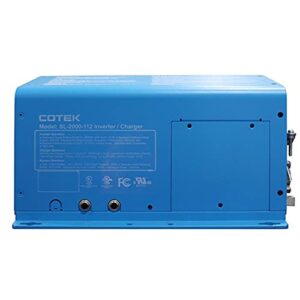 Cotek SL-2000-112 Low Frequency Pure Sine Wave Bidirectional Inverter/Charger with Transfer Switch 120VAC 12VDC 2000W