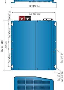 Cotek SL-2000-112 Low Frequency Pure Sine Wave Bidirectional Inverter/Charger with Transfer Switch 120VAC 12VDC 2000W