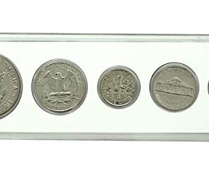 1997-5 Coin Birth Year Set in American Flag Holder Uncirculated