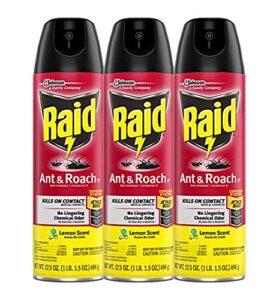 raid ant & roach killer lemon scent, 17.5 oz (pack - 3)