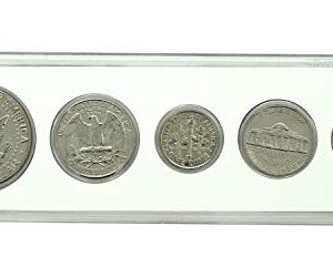 1996-5 Coin Birth Year Set in American Flag Holder Uncirculated