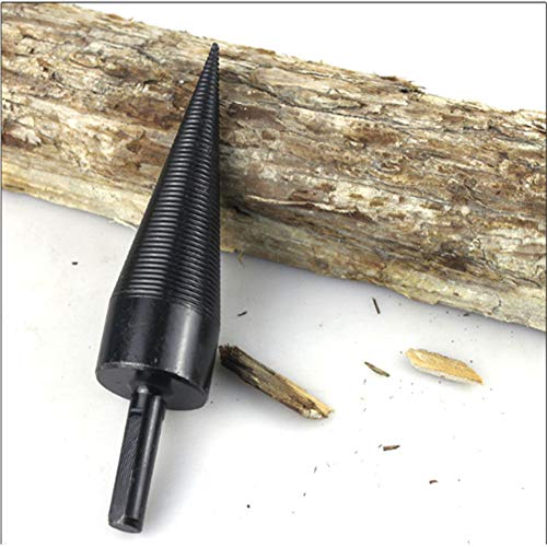 Wood Splitter Drill Bit, zosenda Heavy Duty Log Splitter Screw Cone, High Speed Firewood Twist Drill bit, Screw Splitting Bit Wood Breaker Wedge Drilling Woodworking Tool (38mm)