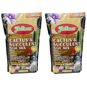 hoffman 10410 organic cactus and succulent soil mix, 10 quarts, 2 pack