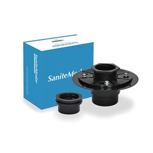 sanitemodar 2-in abs shower drain base can be used with any size of square and linear floor shower drain,it is equipped with threaded joints and rubber joints