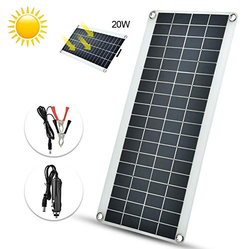 High Efficiency Module Polycrystalline Solar Panel Charger/New Flexible Waterproof Solar Panel Charger for Car Battery Charging,laptops, Outdoor 20W