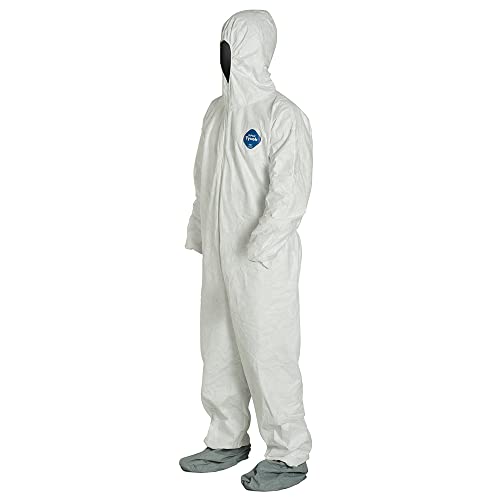 DuPont Industrial & Scientific DuPont TY122S 3XL EACH Disposable Elastic Wrist, Bootie and Hood Tyvek Coverall Suit 1414 White