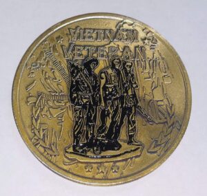 vietnam veteran - all gave some, some gave all military challenge art coin