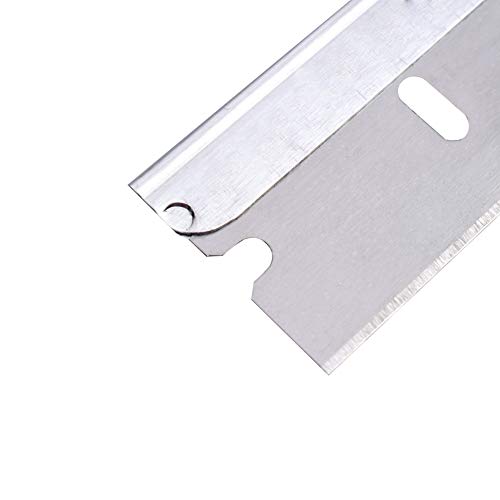 10Pcs Single Edge Industrial Razor Blade Carbon Steel Blades for Standard Safety Scrapers, Removing Paint and Decals