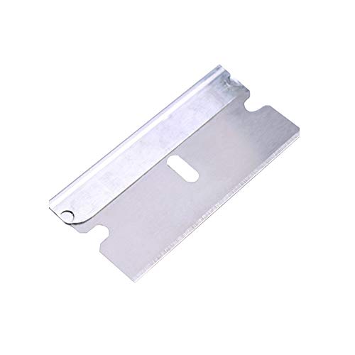 10Pcs Single Edge Industrial Razor Blade Carbon Steel Blades for Standard Safety Scrapers, Removing Paint and Decals