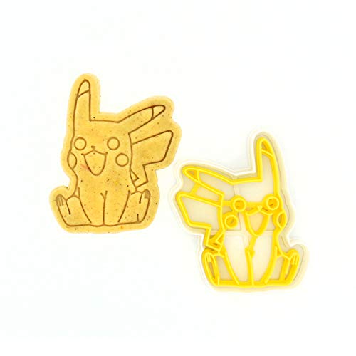 3DForme Сookie Сutters for Baking, Pikachu Сookie Cutters Shapes, Biscuit Cutter Molds, Dough Cutters, Made in Ukraine