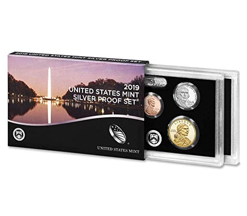 2019 S Silver Proof Set 2019 Silver Proof Set With .999 Silver Quarters,Half, Dime 10 Coin Set Very Good