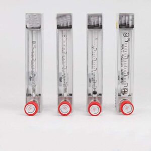 fincos 0.1-1l/min 1-10l/min 6-60ml/min 10-100ml/min 30-300ml/min 60-600ml/min panel gas air flowmeter rotameter with control valves - (specification: 0.1-1l per min)
