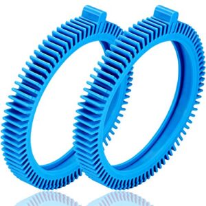 2 pieces 896584000-143 blue front tire kit, front tires with hump replacement for pool cleaners 2x, 4x, pressure - concrete pool
