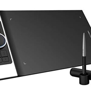 XPPen Deco Pro Medium Graphics Drawing Tablet Ultrathin Digital Pen Tablet with Tilt Function Double Wheel and 8 Shortcut Keys 8192 Levels Pressure 11x6 Inch Working Area