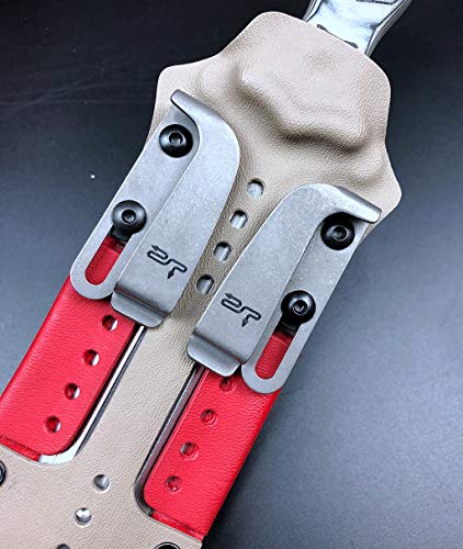 K-Sheath Clip- New Titanium Alloy Clip Fast Scabbard Clip for Kydex Sheath (Left-Clip Type)