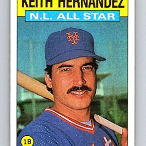 1986 Topps Baseball #701 Keith Hernandez New York Mets AS Official MLB Trading Card (stock photo used, NM or better guaranteed)