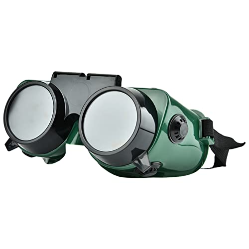 Flip-Up Front Welding Goggles, Safety Eye Protection Welder Goggles with 50 mm Lens, Protective Glasses Used for Welding, Soldering, Torching, Brazing & Metal Cutting