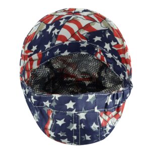 RIVERWELD Welding Cap Pure Cotton Mesh Inside Liner for Welders Match Welding Helmet American Eagle Color Head Protection