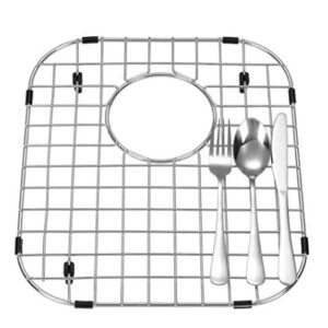 Starstar 60/40 Double Bowl Kitchen Sink Bottom Two Grids, Stainless Steel, 17.5" x 14 1/8", 14.75" x 11 1/8"
