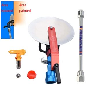 DUSICHIN Airless Spray Gun Paint Edger Guide Edge Spray Tool Paint Accessory Extension Airless Paint Sprayer Nozzle 517 Tip 10 Inch Extension Pole DUS8325