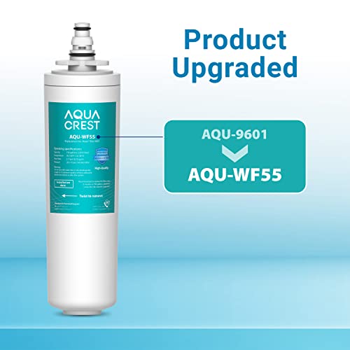 AQUACREST 9601 Water Filter, Model No.AQU-WF55. Replacement for Moen 9601 ChoiceFlo 9600, 9602, 9500, 9501, 9502, Fits F87400, F7400, F87200, 77200, CAF87254, S5500 Series of Moen Faucets (Pack of 2)