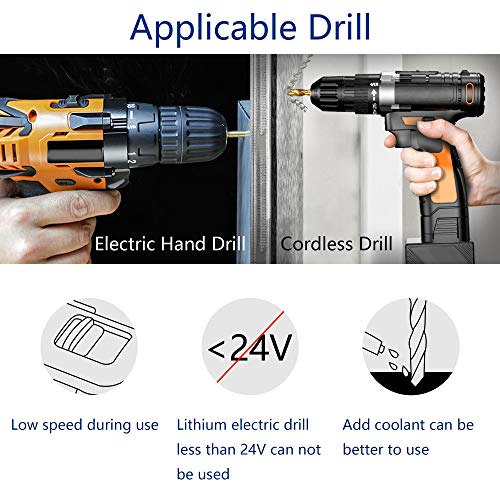 Twist Drill Bit Set(12PCS), Werkzeug Titanium Drill Bit Set General Purpose High-Speed Steel, Metal Drill Bits Set for Wood, Plastic, Metal, Aluminum Alloy etc (1/8" - 25/64")