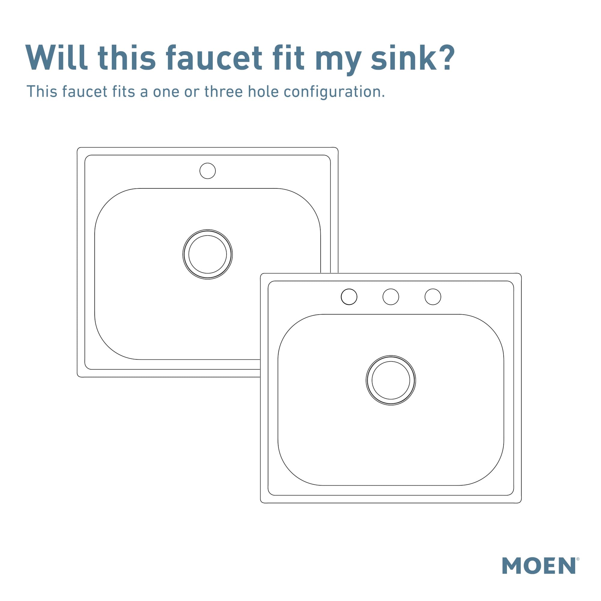 Moen Conneaut Spot Resist Stainless One-Handle High Arc Kitchen Sink Faucet with Power Boost for a Faster Clean, Kitchen Faucet with Pull Down Sprayer, 87801SRS