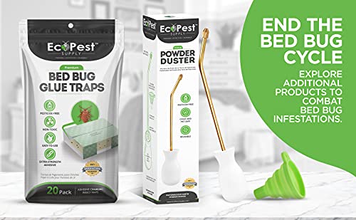 Bed Bug Interceptors – 4 Pack | Bed Bug Blocker (XL) Interceptor Traps (Black) | Extra Large Insect Trap, Monitor, and Detector for Bed Legs