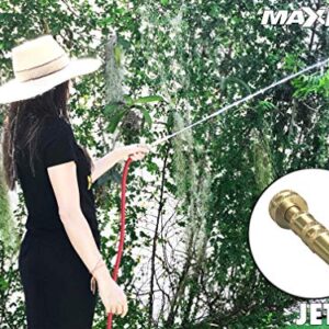 High Pressure Hose Nozzle Heavy Duty | Brass Water Hose Nozzles for Garden Hoses | Adjustable Function | Fits Standard Hoses, Garden Sprayer, Spray Nozzle, Power Washer Nozzle