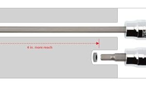 TEKTON 3/8 Inch Drive Long Hex Bit Socket Set, 18-Piece (1/8-3/8 in., 3-10 mm) | SHB91303