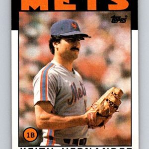 1986 Topps Baseball #520 Keith Hernandez New York Mets Official MLB Trading Card (stock photo used, NM or better guaranteed)