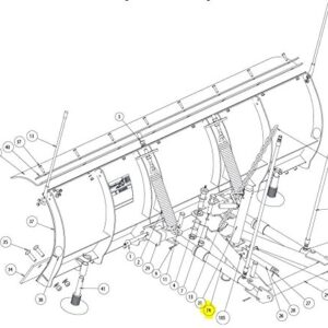 PartsPro SnowDogg Replacement Angle Cylinder, 1-1/2" X 10"