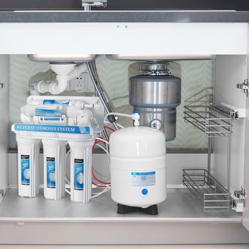 Geekpure 6-Stage Reverse Osmosis RO Drinking Water Filter System with Alkaline pH+ Filter-75GPD