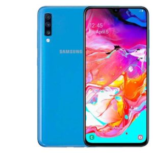samsung galaxy a70 a705m 128gb duos gsm unlocked android phone w/dual 32mp camera (international variant/us compatible lte) - blue