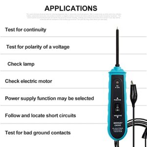 allsun 6-24Vdc Automotive Electric Circuit Tester Power Circuit Probe Detector Car Diagnostic Repair Tool,Test Light Continuity/Polarity of a Voltage,Cable Length 5m(16ft)