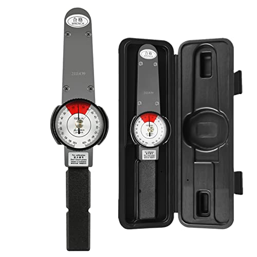 LIANDU-US Dial Indicator Torque Wrench Indicating Torquemeter 1/2" Drive 0-100 Nm High Precision Torque Meter Professional Measure Tool, ± 3% Accuracy