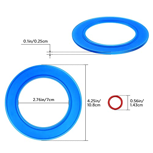 Jovitec 4 Packs 7301111-0070A Flush Valve Seal Kit for American Standard Toilets, Replacement Parts for Champion 4 Tank and Eljer Titan 4 Model Toilets, Replace for 012611410444