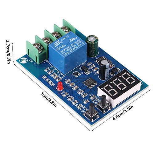 Battery Charging Controller Module, 6-60V 10A Lithium Battery Charging Control Module Board Automatic Charger Power Source Switch for Car Generators, Solar Power, Wind Turbines