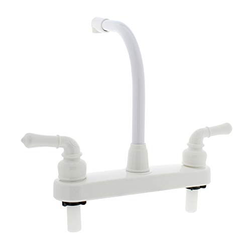 Empire Faucets RV Kitchen Faucet Head Replacement, Hi-Rise Faucet Replacement Head and Teapot Handles, White