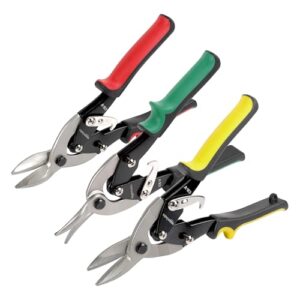 Amazon Basics 3-Piece Aviation Snip Set - Left, Right and Straight Cut