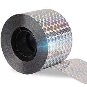 reflective scare tape, 1.9” by 350ft double sided tape to keep away birds, pigeons, crows, woodpecker, and more